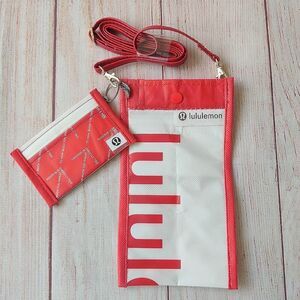 Lululemon handmade crossbody phone holder with card holder